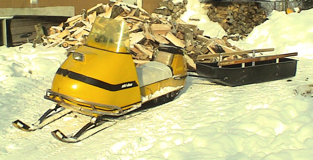 1969 Skidoo with sled